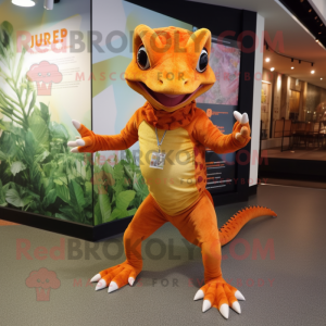 Orange Geckos mascotte...