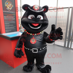 Personagem de mascote Black...