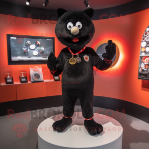 Personagem de mascote Black...