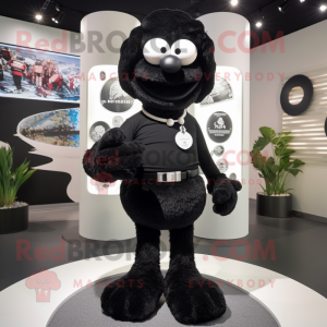 Personagem de mascote Black...