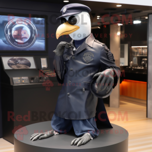 Navy Gull maskot kostume...