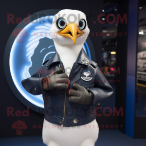 Navy Gull maskot kostume...