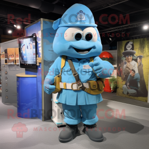 Sky Blue Chief maskot...