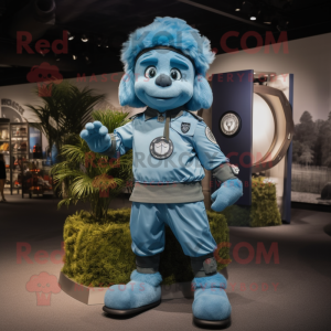 Sky Blue Chief maskot...