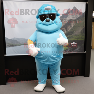 Sky Blue Chief maskot...