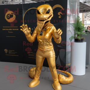 Goldene Hydra Maskottchen...