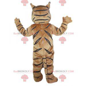 Mascot brun hvid og sort tiger - Redbrokoly.com