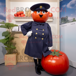 Navy Tomato maskot kostume...