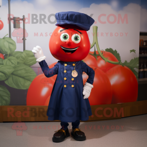 Navy Tomato maskot kostume...