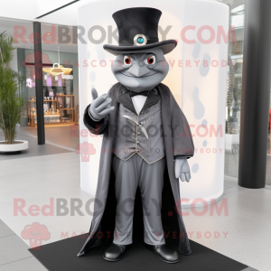 Grå tryllekunstner maskot...