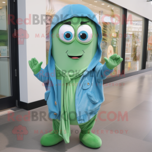 Blue Green Bean mascotte...