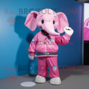 Pink Elephant maskot...