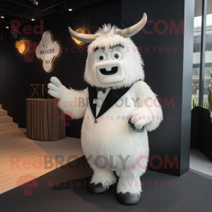 White Yak maskot kostume...