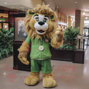 Olive Tamer Lion mascotte...