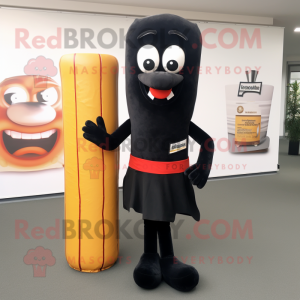 Black Currywurst mascotte...