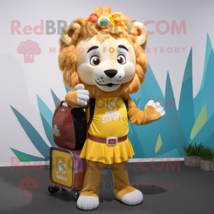  Lion maskot kostym...