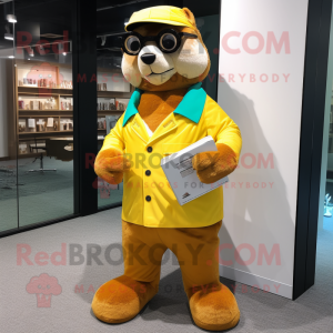 Yellow Otter mascotte...