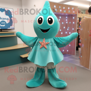 Teal Starfish mascotte...