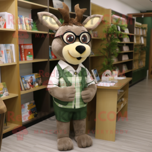 Olive Deer mascotte kostuum...