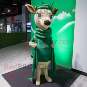 Green Deer maskot kostym...