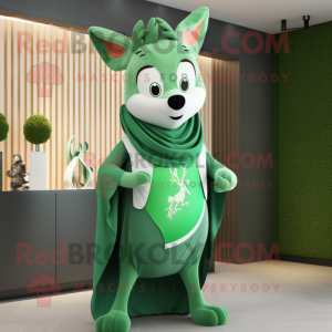 Green Deer maskot kostym...