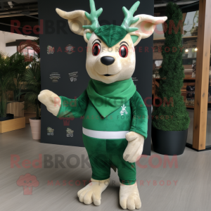 Green Deer maskot kostym...