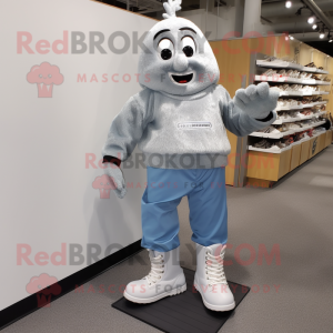 Silver Ice maskot kostym...