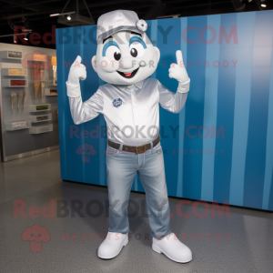 Silver Ice maskot kostume...