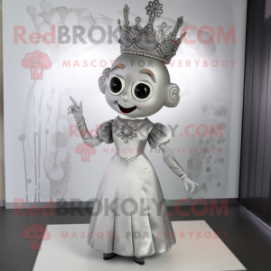 Silver Queen maskot kostume...