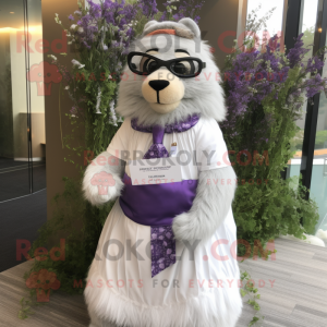 Lavendel Marmot mascotte...