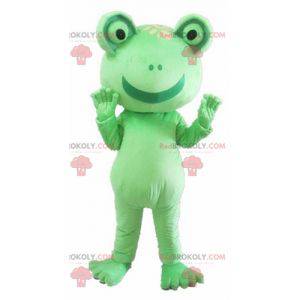 Mascotte de grenouille verte géante et rigolote - Redbrokoly.com