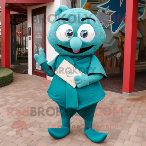 Postava maskota Teal Love...
