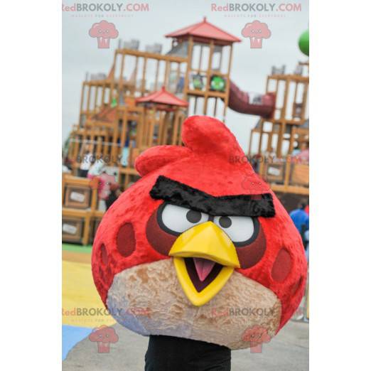 Mascotte Angry Birds célèbre oiseau de jeu vidéo -