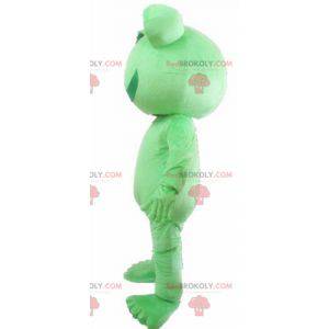 Mascotte gigante e divertente della rana verde - Redbrokoly.com