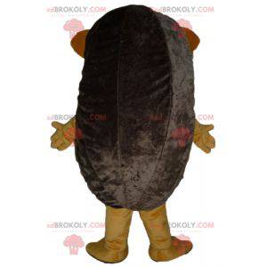 Obří a zábavný maskot béžového a hnědého ježka - Redbrokoly.com
