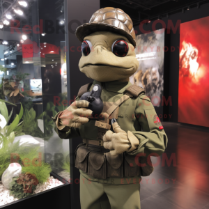 nan Soldier mascot costume character dressed with a Turtleneck and Brooches