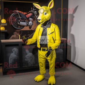 Lemon Yellow Donkey maskot...