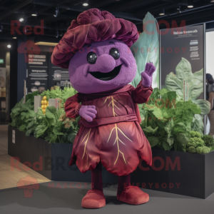 Maroon Cabbage maskot...