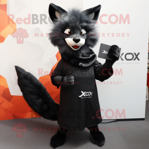 Black Fox mascotte kostuum...