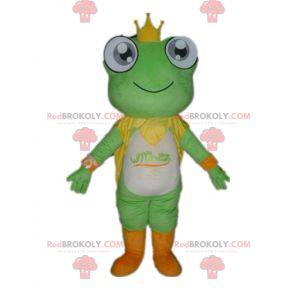 Grön vit och orange groda för maskot - Redbrokoly.com
