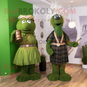 Oliwkowa duda w kostiumie...
