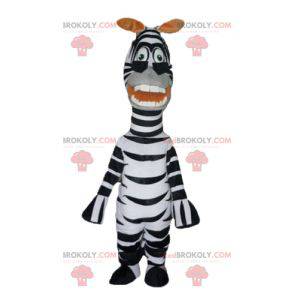 Mascote da famosa zebra Marty do desenho animado Madagascar