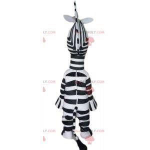 Mascote da famosa zebra Marty do desenho animado Madagascar -