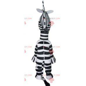 Mascote da famosa zebra Marty do desenho animado Madagascar -