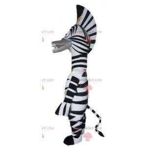 Mascot of the famous zebra Marty from the cartoon Madagascar -