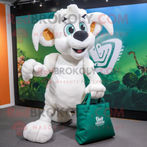 White Ram maskot kostume...