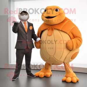 Oranje Glyptodon mascotte...