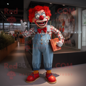 Red Evil Clown mascotte...