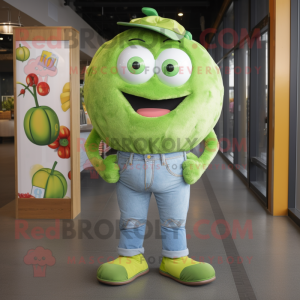 Lime Green Meatballs maskot...