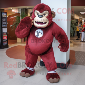 Maroon Gorilla mascotte...